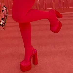 Pink Platform heels (ASOS)